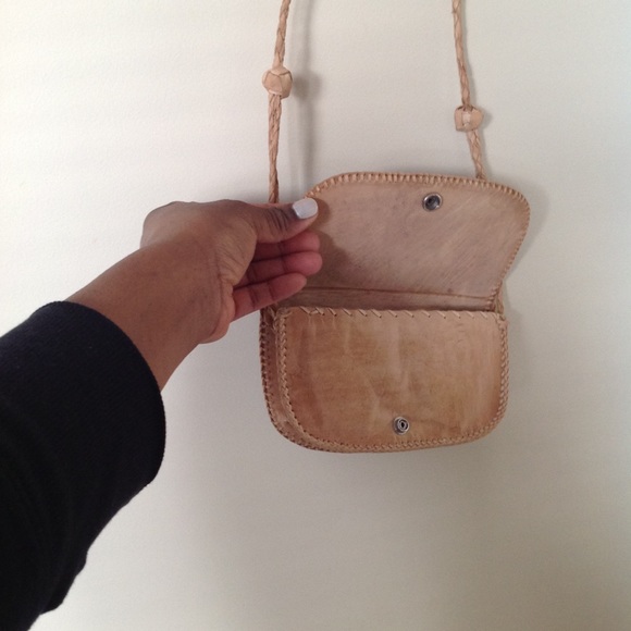 LEATHER Snake Skin Mini Clutch w/ Shoulder Strap - Picture 6 of 8